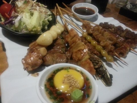  신천 맛있는 양꼬치와 모듬 닭꼬치 집