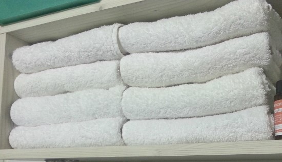  깔끔한 화장실~ 호텔식 수건접기