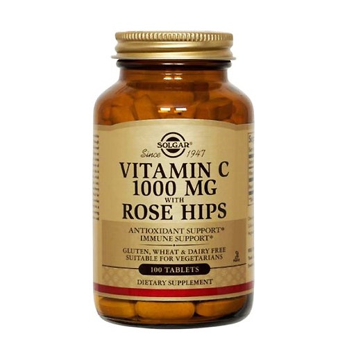 [Solgar] 솔가 비타민 C 1000mg 위드 로즈힙 100정, Vitamin C 1000mg with rose hips