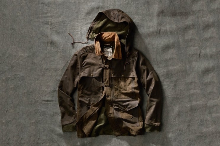  FILSON X NIGEL CABOURN WORK CAPE JACKET OLIVE 필슨 X 나이젤카본 워크 케이프 자켓
