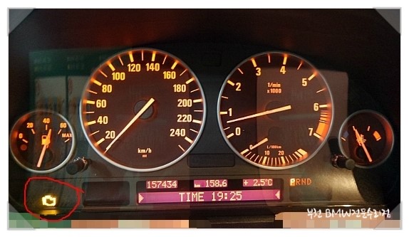 BMW X5 계기판 경고등점등 수리하기
