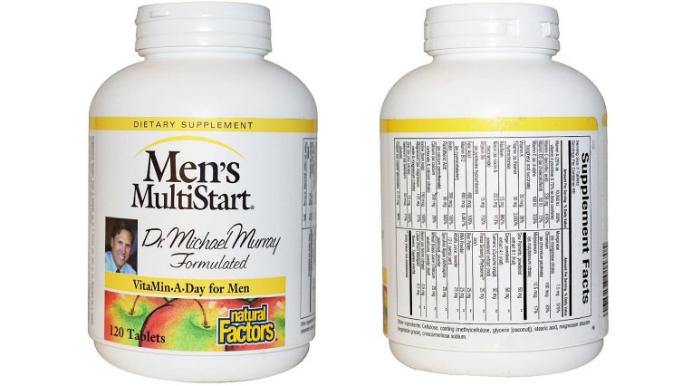  내츄럴 팩터스 남성 종합비타민 소개 - Natural Factors, Men's MultiStart, VitaMin A Day for Men