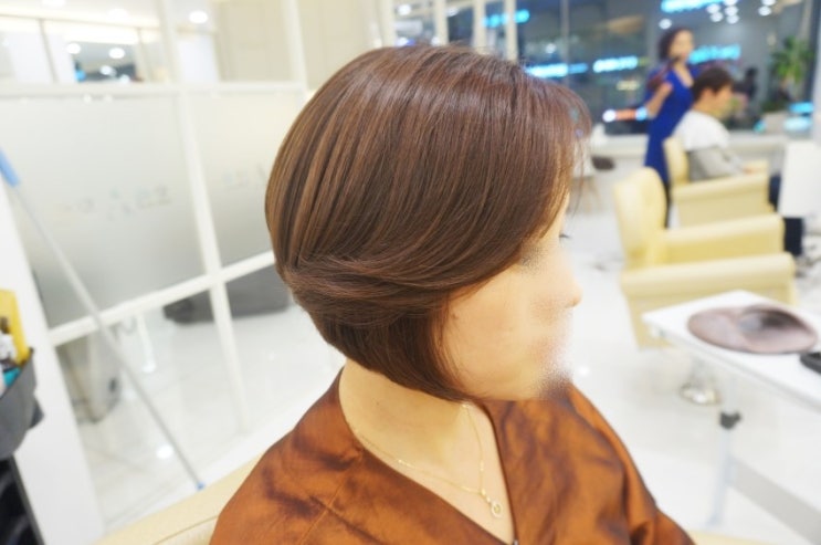  숏보브단발/짧은머리 변신/겨울에 어울리는 컬러/ 따듯한 컬러 로즈 브라운/동탄 숏커트 잘하는곳/동탄2 미용실/디자인바이미담