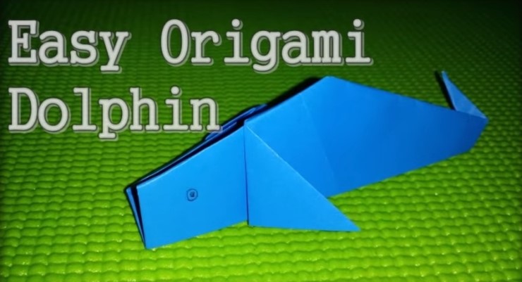 [바다동물] 아주 쉬운 고래 색종이접기 배워보기 동영상 Easy origami Dolphin 