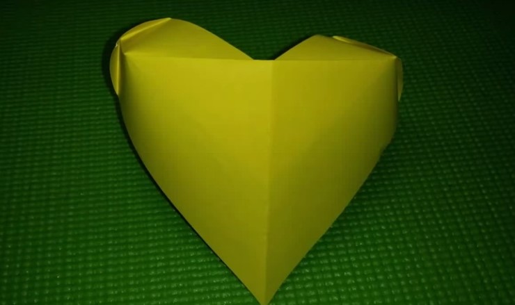  이쁜 입체모양의 쉬운 색종이로 하트접기 - Easy Origami a heart
