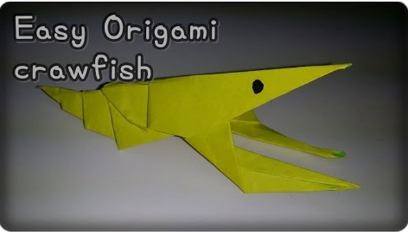 색종이로 쉬운 종이접기 바닷가재,새우 접기 배워보기 [바닷가동물 만들기 시리즈]Easy Origami crawfish  