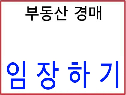 셀프 부동산 경매 임장하기