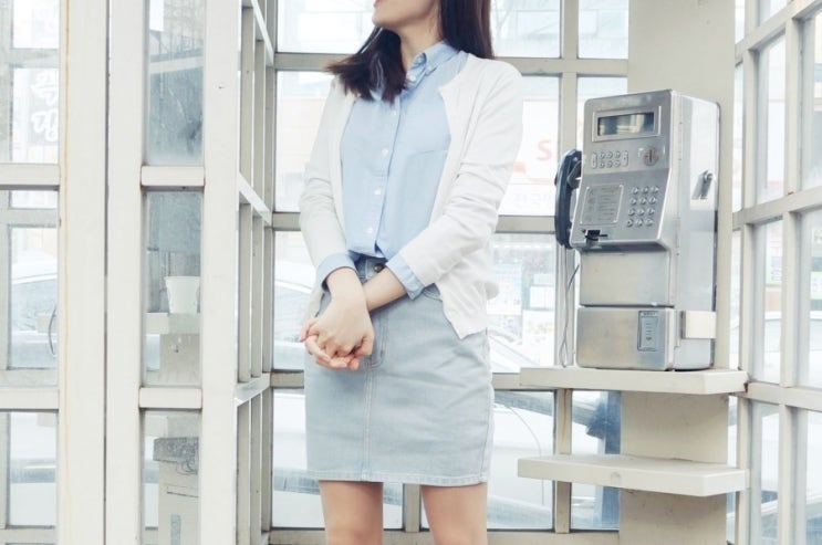  20대데일리룩 추천 :: 승아샵에 청치마구입했어요
