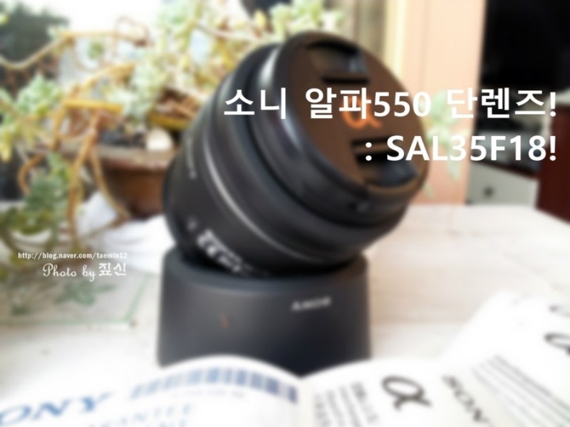 소니 a550 단렌즈 DT35mm F1.8 SAM SAL35F18 개봉기