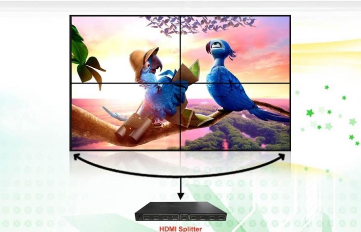  46인치 Digital Wall / Multi display / 멀티비전 / 2x2 / 분배기 / 화면 분할/멀티비젼/전광판/비디오월/DID/디지털사이니지/멀티모니터