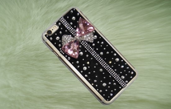 나만의 데코덴 핸드폰 케이스 - 핑크 리본