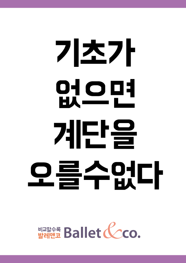  [발레티칭 8탄] 발레전공/입시생들이 기억해야 할 3가지 (무릎,엉덩이,발등)