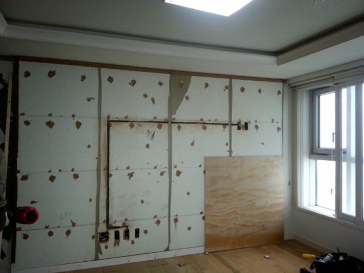 부산인테리어[ 거실 아트월 시공] 010-9338-7998
