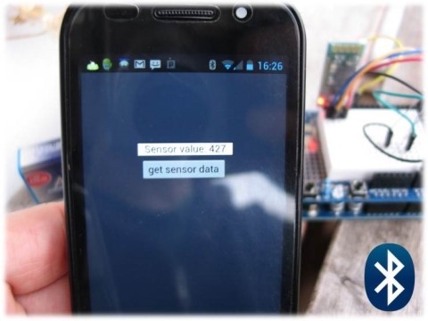 [아두이노 프로젝트] 아두이노 블루투스 안드로이드폰과 연결하여 센서 값 읽기. (HC-06 모듈) (아두이노 휴대폰과 블루투스 연결하기)