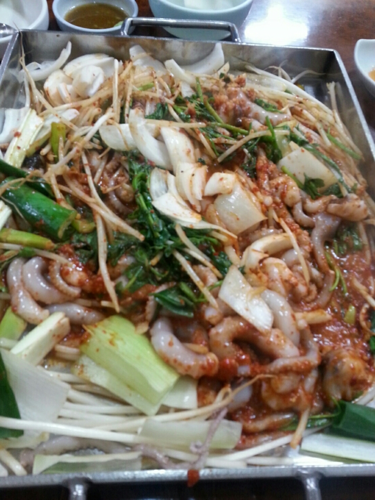  경기도 모란역맛집 낙지고을에서 산낙지철판구이로 저녁먹기
