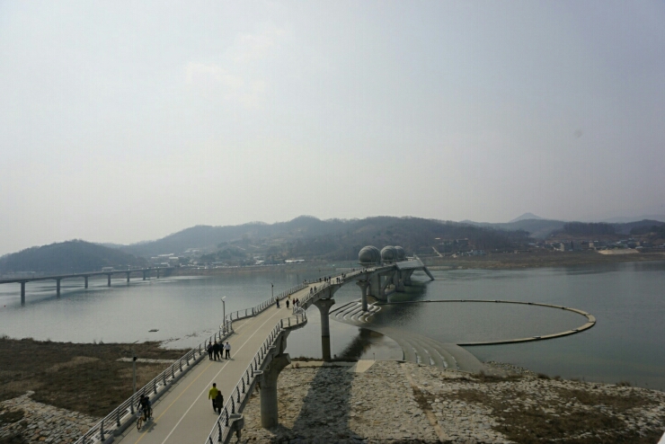  경기도여주 당일치기 데이트코스 이포보전망대 남한강자전거길에서 2인용자전거 타기