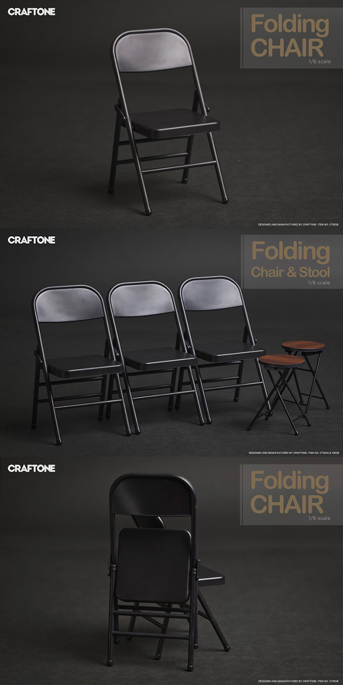  [CRAFTONE]  Folding Chair, Stool