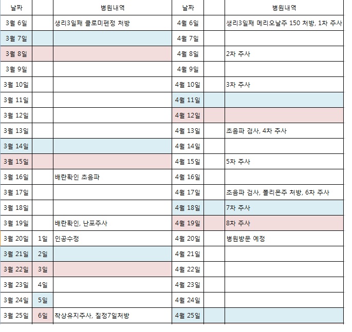 청화병원 2차 인공수정 폴리몬주 75 처방 및 인공수정비용