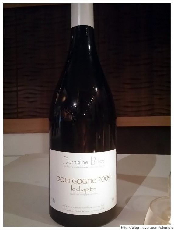 Domaine Bizot, Bourgogne Rouge 'Le Chapitre', 2009 (도멘 비조 (장 이브 비조), 부르고뉴 루즈 '르 샤피트르')
