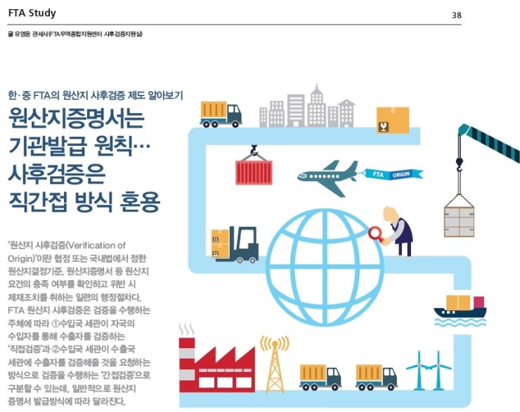  함께하는 FTA 5월 기고문 _ 한-중 FTA의 원산지 사후검증 제도 알아보기 
