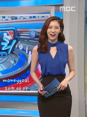 김초롱 아나운서 움짤,윙크움짤