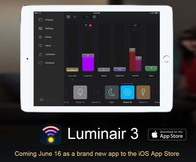 Luminair for iOS(아이패드 dmx 콘트롤러)