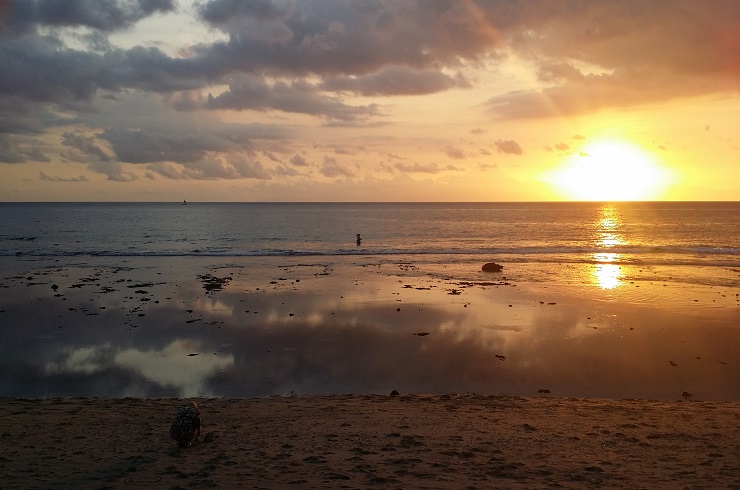  롬복 리조트에서 바라본 선셋