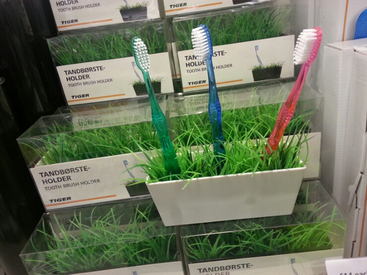  #Tiger toothbrush Holder Grass#칫솔보관대