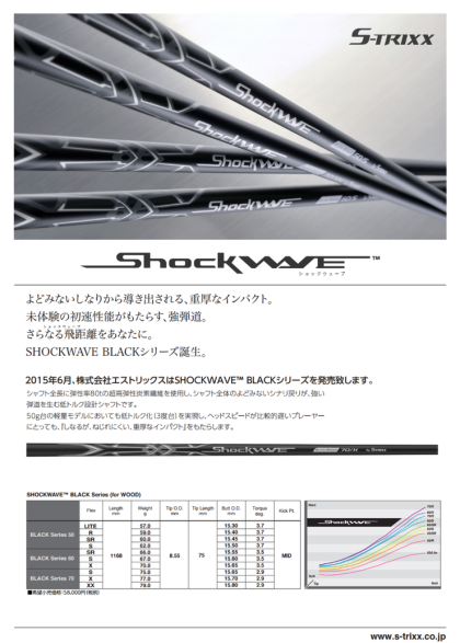 S-Trixx Shockwave드라이버샤프트 : 네이버 블로그