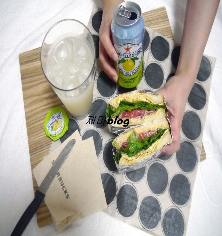 집에서만든 샌드위치 포장법 [샌드위치,간단한포장법,샌드위치호일포장]