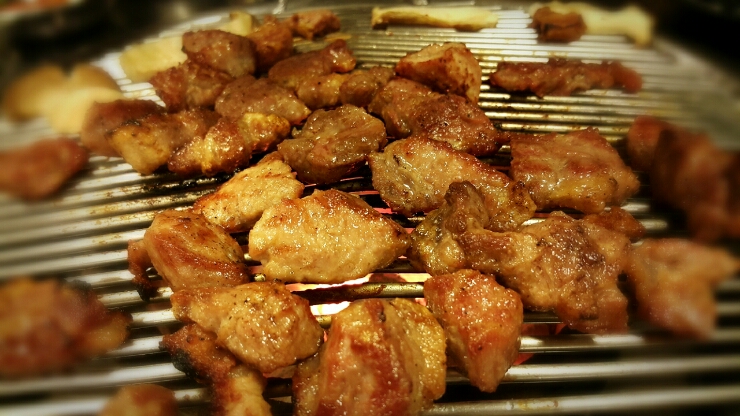  구월동삼겹살 맛집 화통 소금구이에서 소금구이 먹었어요