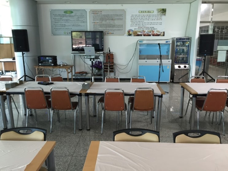  천안시 박물관 구내식당 음향렌탈