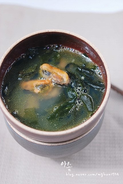 마른홍합 미역국, 보약이 따로 없네~^^