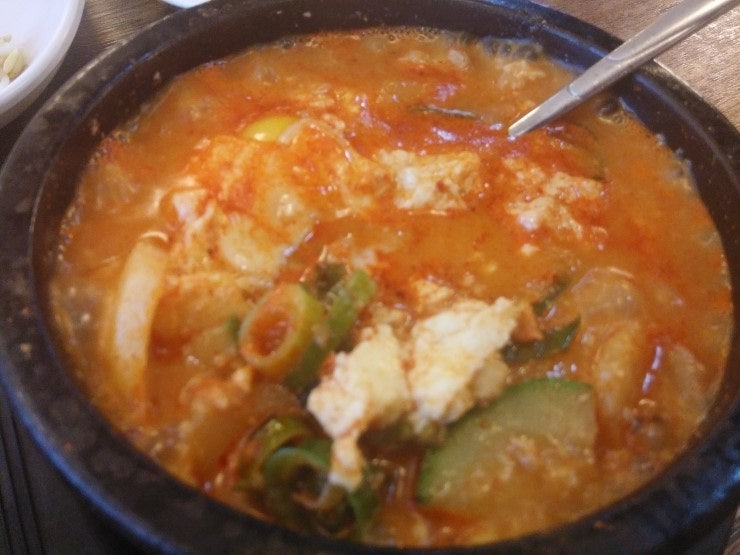 순두부찌개 점심먹방완료