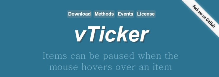 JQuery를 이용한 세로 스크롤 vTicker 1.15