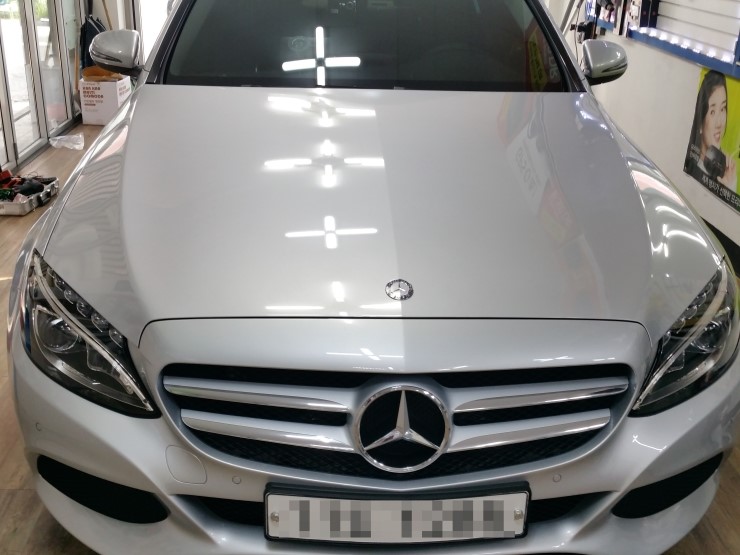  벤츠 W205 뉴C클래스 터치 네비 장착