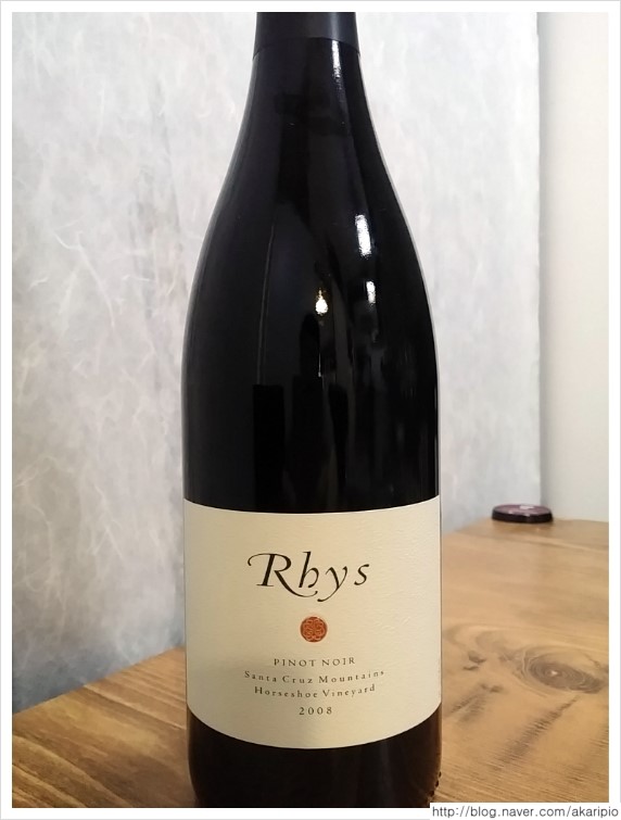  Rhys Vineyards, Horseshoe Vineyard Pinot Noir, Santa Cruz Mountains, 2008 (리스 빈야드, 호스슈 빈야드 피노누아)