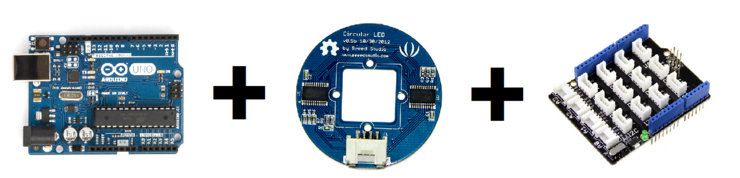 아두이노 24개 LED 제어 모듈 (Grove - Circular LED) 사용방법 알아보기