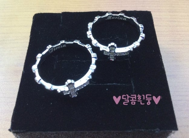 로사리움 묵주반지 : 스텔라 실버 묵주반지로 우정링♥