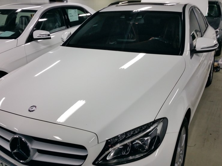  벤츠 W205 뉴C클래스 후방카메라 장착
