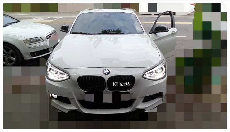 BMW 1시리즈 sport 엔진오일과 뒤브레이크패드교환 디스크로터연마 K1모터스 