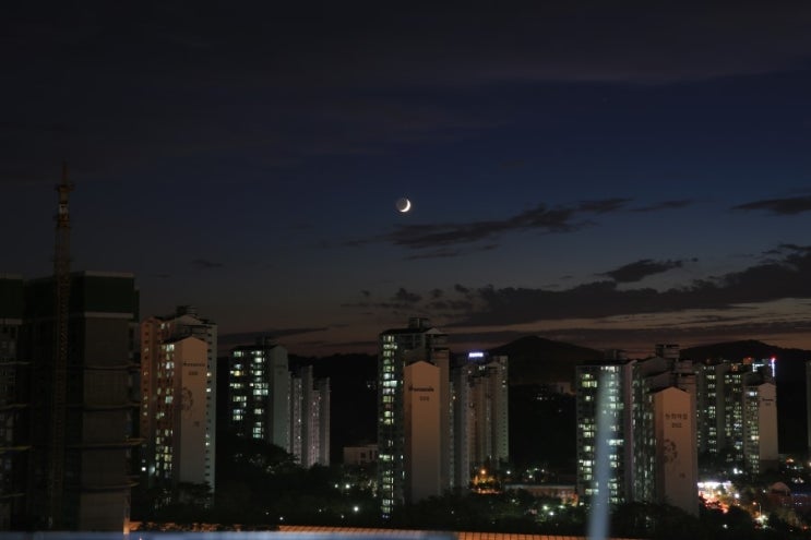  저희 동네 밤은 이런 모습입니다. 