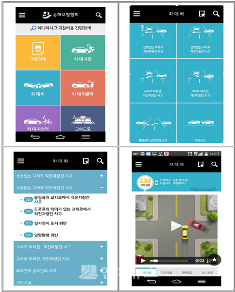 “車사고 과실비율 확인은 스마트폰 앱으로!” - 손보협회, 과실비율인정기준 앱 제작..사고유형, 동영상 등으로 확인 가능 “車사고 과실비율 확인은 스마트폰 앱으로!” - 손보협회, 과실비율인정기준 앱 제작..사고유형, 동영상 등으로 확인 가능
