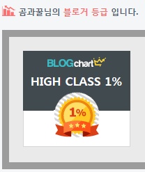  신이나요 신이나~ 블로그 상위 1% 자축!
