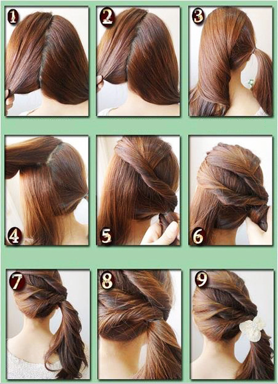 쉬운 셀프 헤어스타일링: 긴머리 예쁘게 묶는법 : 네이버 블로그