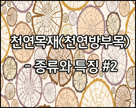  [천연목재] 천연목재(천연방부목)의 종류 및 특징 #2