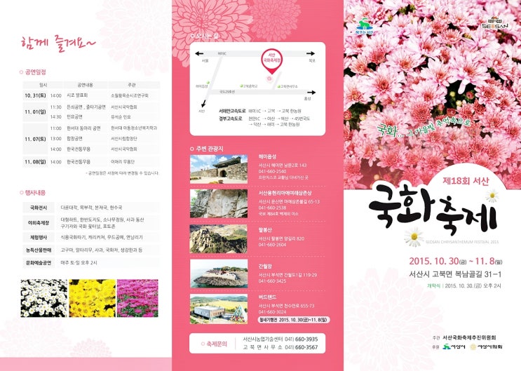 서산 국화축제- 가을여행 추천 2015년 서산국화꽃축제