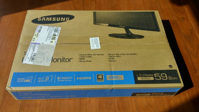  삼성전자 S24D300 모니터 개봉기 PC방 만들기