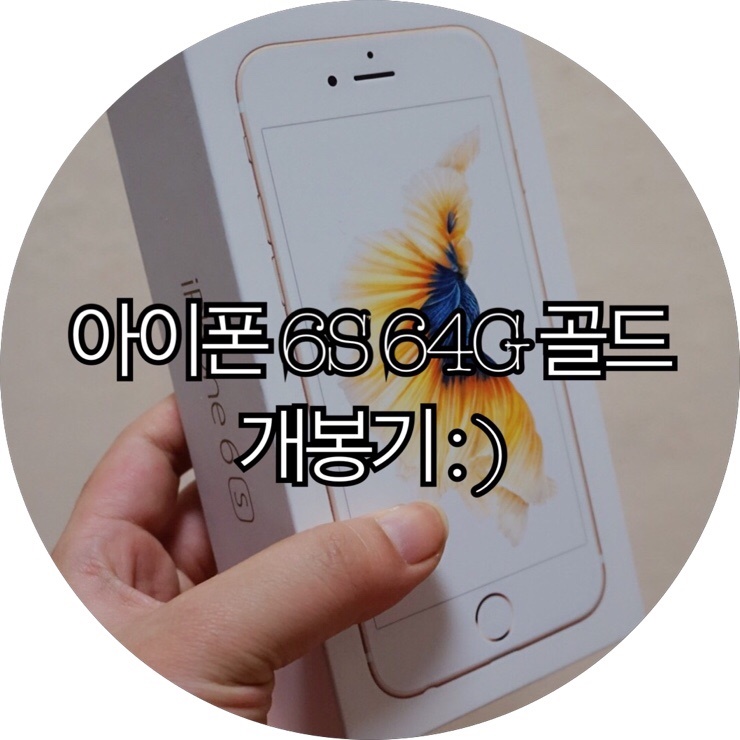 [아이폰6S 골드]아이폰5S 급 사망으로 인해 급 아이폰6S 골드 32G로 바꾸고 쓰는 개봉기