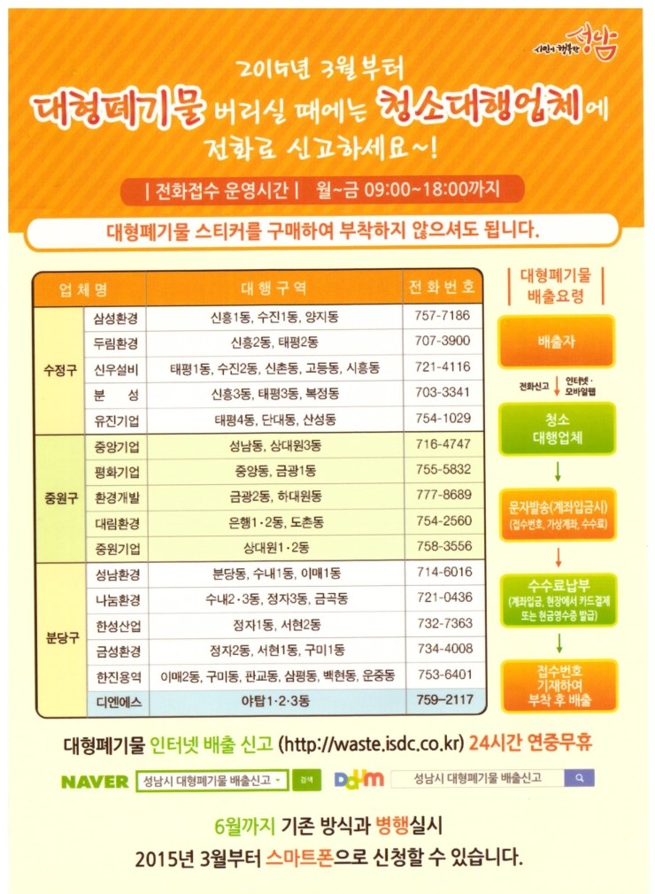  생활쓰레기배출 및 처리안내